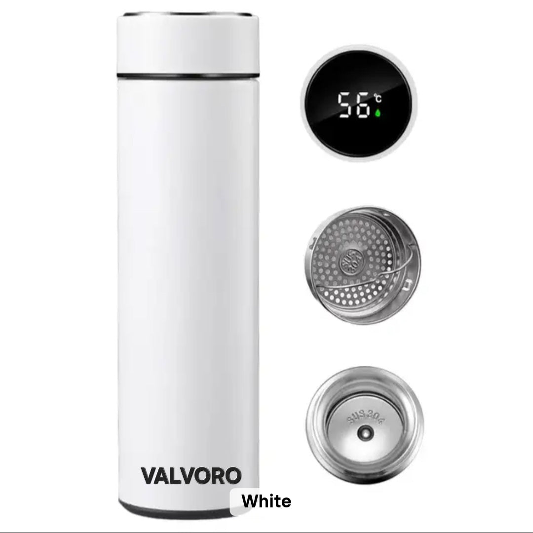 ΚΩΔ.28-2801. Valvoro Stainless steel Θερμός Με LED 500ml.