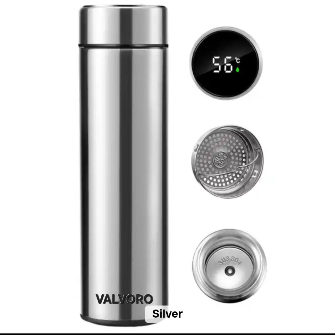 ΚΩΔ.28-2801. Valvoro Stainless steel Θερμός Με LED 500ml.