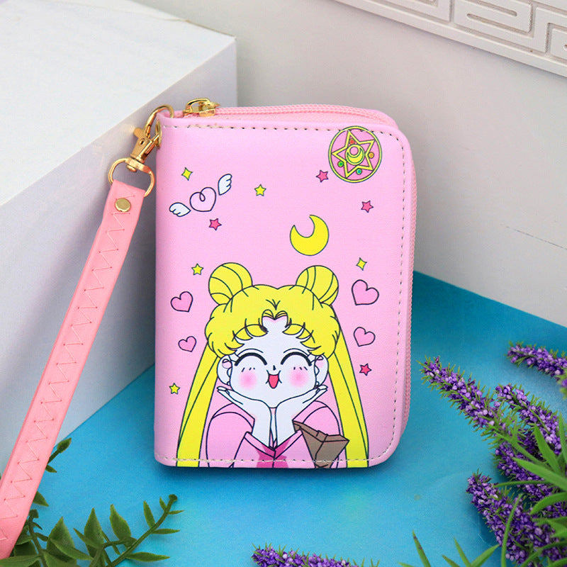 ΚΩΔ:14-074 Πορτοφόλι Sailor Moon Από PU Δέρμα 12,5×9εκ Σε 5 Σχέδια