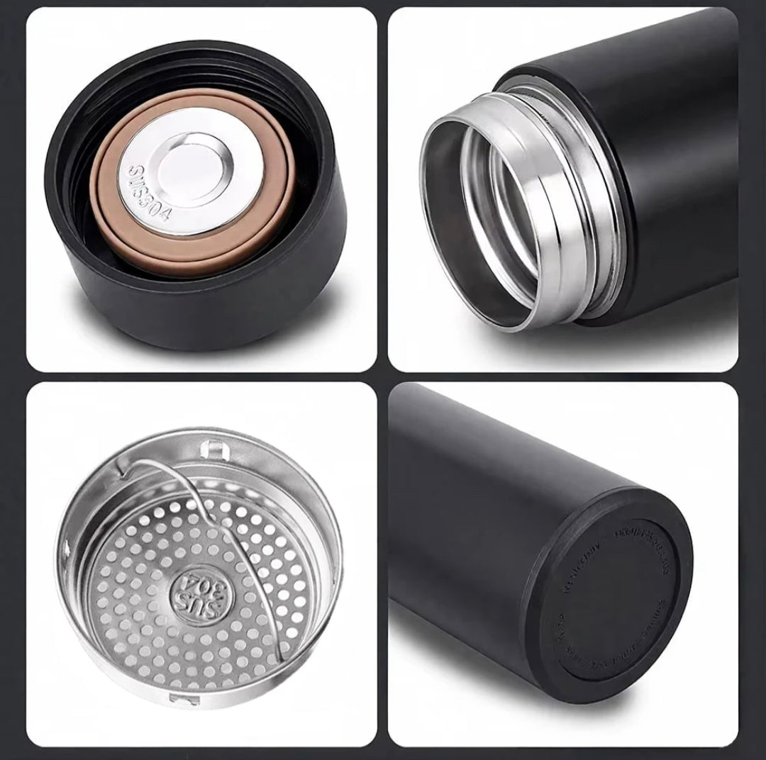 ΚΩΔ.28-2801. Valvoro Stainless steel Θερμός Με LED 500ml.