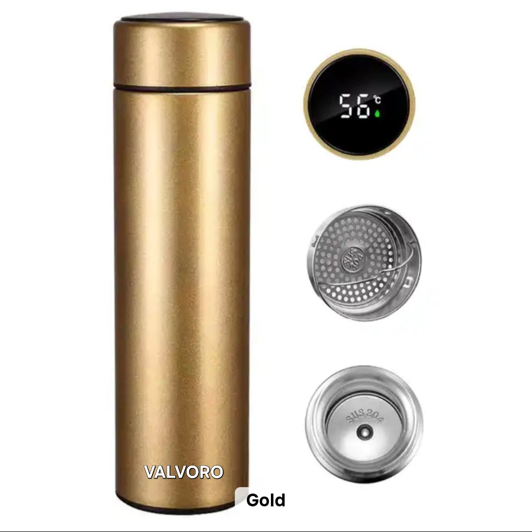 ΚΩΔ.28-2801. Valvoro Stainless steel Θερμός Με LED 500ml.