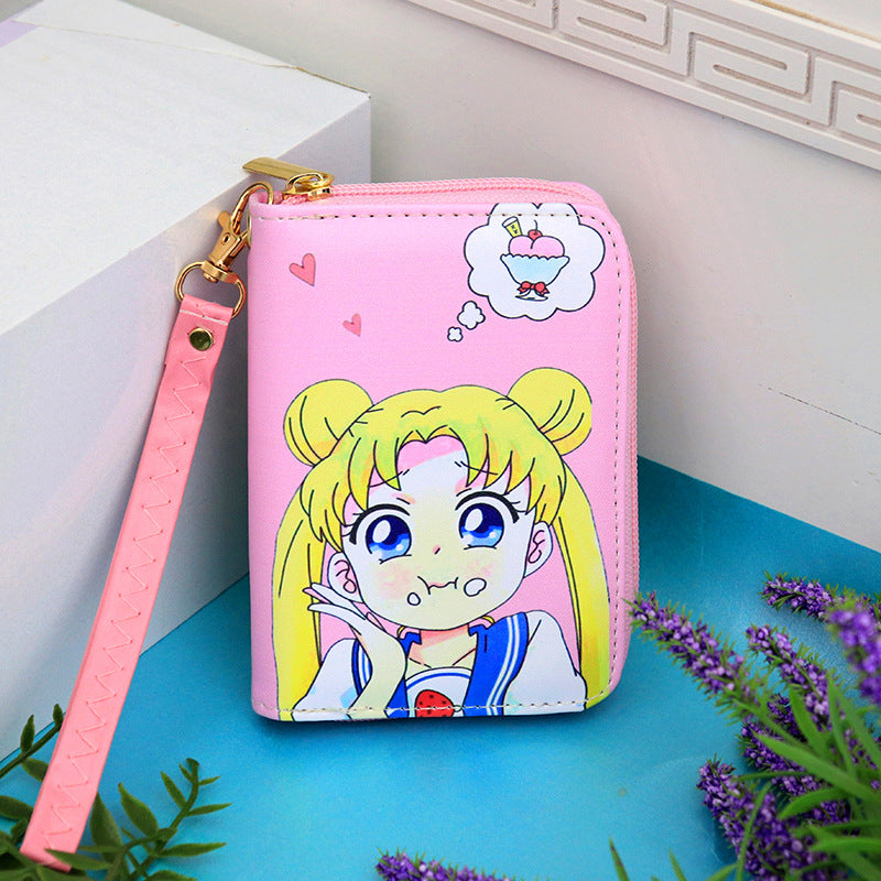 ΚΩΔ:14-074 Πορτοφόλι Sailor Moon Από PU Δέρμα 12,5×9εκ Σε 5 Σχέδια