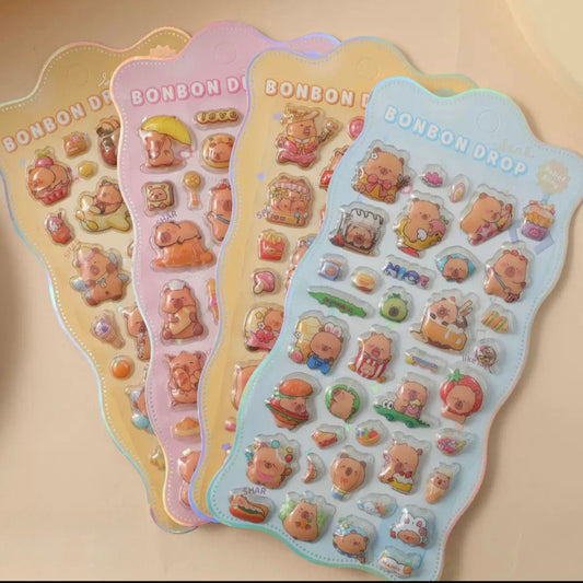 ΚΩΔ.13-822. Pencilia BonBon Drop Stickers Capybara.
