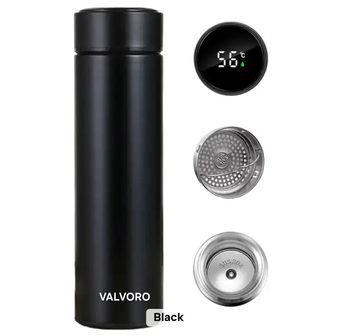 ΚΩΔ.28-2801. Valvoro Stainless steel Θερμός Με LED 500ml.