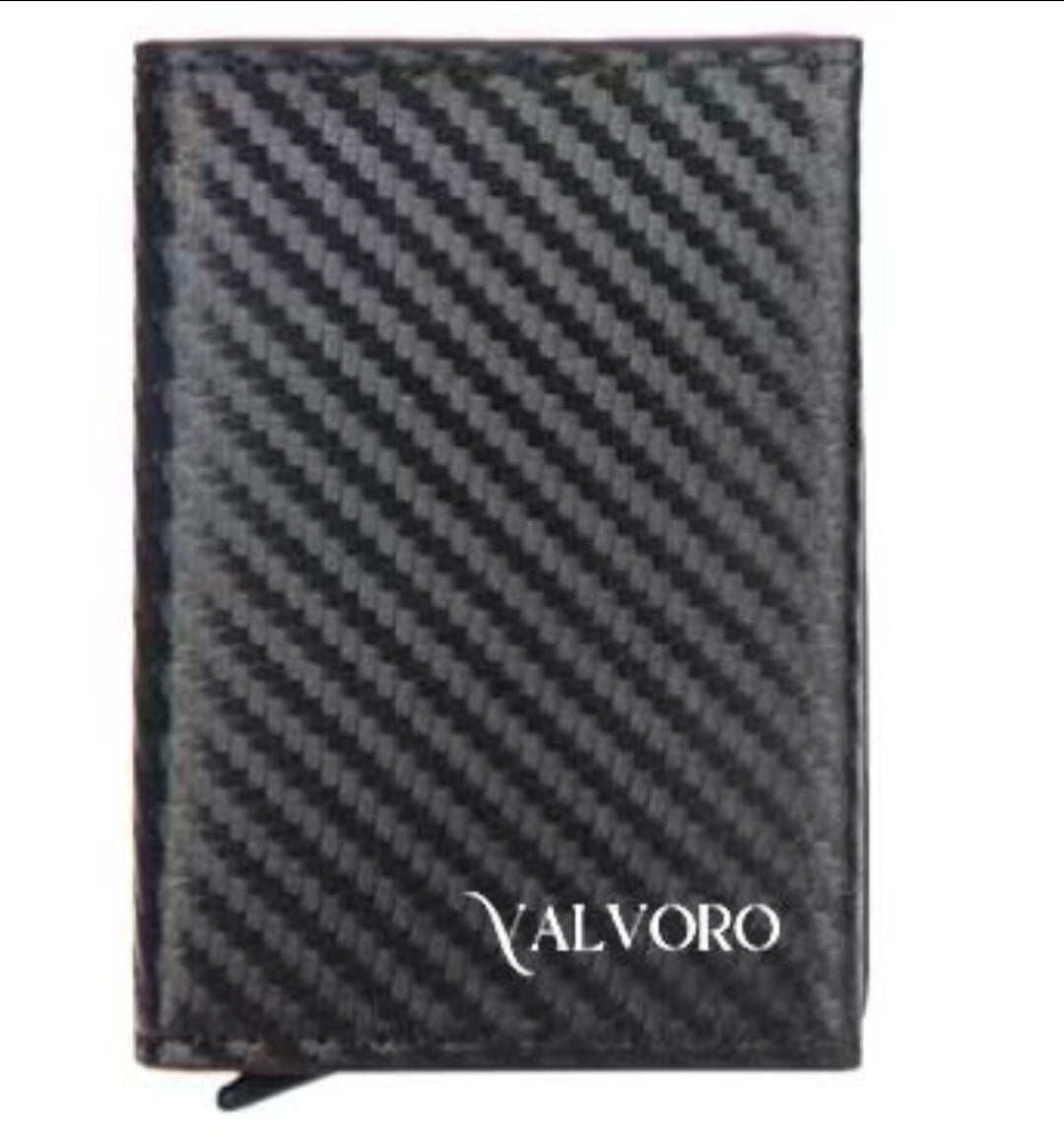 Valvoro RFID Καρτοθήκη Απο Carbon Με Θέση Για Κέρματα.