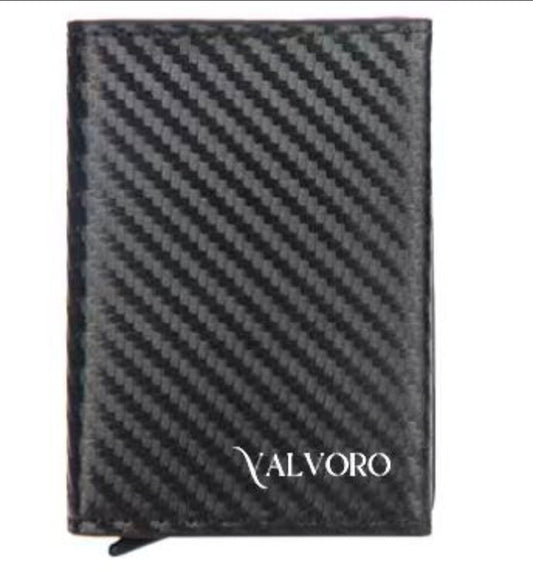 Valvoro RFID Καρτοθήκη Απο Carbon Με Θέση Για Κέρματα.