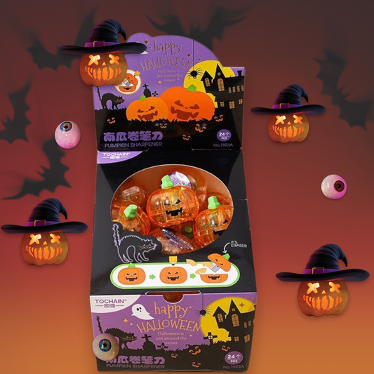 ΚΩΔ.44-1923. Ξύστρα Halloween. Σταντ.24τεμ.